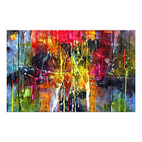 Oil Painting Hand Painted Horizontal Abstract Classic Modern Rolled Canvas (No Frame) miniinthebox