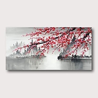 Oil Painting Hand Painted Horizontal Abstract Comtemporary Modern Stretched Canvas