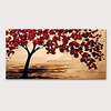 Oil Painting Hand Painted Horizontal Abstract Floral / Botanical Modern Stretched Canvas