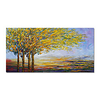 Oil Painting Hand Painted Horizontal Abstract Floral / Botanical Modern Stretched Canvas miniinthebox