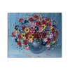 Oil Painting Hand Painted Horizontal Abstract Floral / Botanical Modern Stretched Canvas miniinthebox