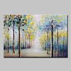 Oil Painting Hand Painted Horizontal Abstract Floral / Botanical Vintage Traditional Stretched Canvas