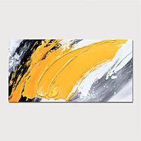 Oil Painting Hand Painted Horizontal Abstract Modern Stretched Canvas
