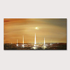 Oil Painting Hand Painted Horizontal Landscape Abstract Landscape Modern Stretched Canvas