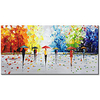 Oil Painting Hand Painted Horizontal Panoramic Abstract Modern Rolled Canvas (No Frame)