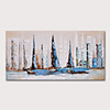 Oil Painting Hand Painted Landscape Abstract Landscape Modern Stretched Canvas With Stretched Frame