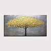 Oil Painting Hand Painted Landscape Floral / Botanical Modern Rolled Canvas Rolled Without Frame