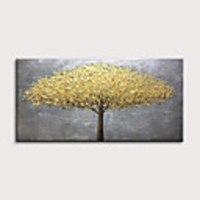 Oil Painting Hand Painted Landscape Floral / Botanical Modern Rolled Canvas Rolled Without Frame