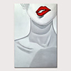 Oil Painting Hand Painted People Abstract Portrait Modern Rolled Canvas Rolled Without Frame