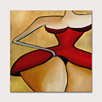 Oil Painting Hand Painted People Abstract Portrait Modern Rolled Canvas Rolled Without Frame