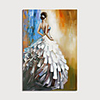 Oil Painting Hand Painted People Modern Rolled Canvas Rolled Without Frame