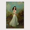 Oil Painting Hand Painted People Modern Stretched Canvas With Stretched Frame