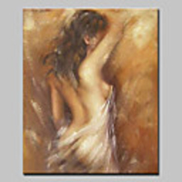 Oil Painting Hand Painted People Nude Modern European Style Stretched Canvas With Stretched Frame