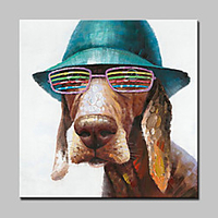 Oil Painting Hand Painted Pop Art Modern Stretched Canvas With Stretched Frame