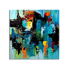 Oil Painting Hand Painted Square Abstract Modern Stretched Canvas miniinthebox