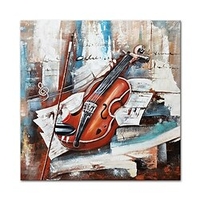 Oil Painting Hand Painted Square Abstract Still Life Modern Stretched Canvas miniinthebox