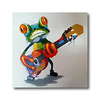 Oil Painting Hand Painted Square Animals Pop Art Modern Stretched Canvas miniinthebox