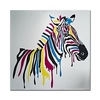 Oil Painting Hand Painted Square Animals Pop Art Modern Stretched Canvas miniinthebox