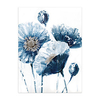 Oil Painting Hand Painted Vertical Abstract Floral / Botanical Modern Rolled Canvas (No Frame) miniinthebox