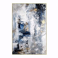 Oil Painting Hand Painted Vertical Abstract Landscape Comtemporary Modern Rolled Canvas (No Frame)