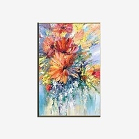 Oil Painting Hand Painted Vertical Abstract Landscape Vintage Modern Rolled Canvas (No Frame) miniinthebox