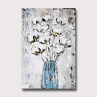 Oil Painting Hand Painted Vertical Abstract Modern Rolled Canvas (No Frame)