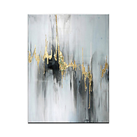 Oil Painting Hand Painted Vertical Abstract Modern Rolled Canvas (No Frame) miniinthebox
