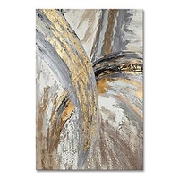 Oil Painting Hand Painted Vertical Abstract Modern Rolled Canvas (No Frame) miniinthebox
