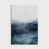 Oil Painting Hand Painted Vertical Abstract Modern Stretched Canvas