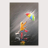 Oil Painting Hand Painted Vertical Abstract Modern Stretched Canvas miniinthebox