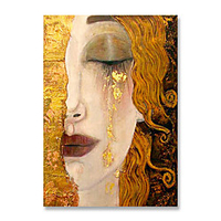 Oil Painting Hand Painted Vertical Abstract People Contemporary Classic Rolled Canvas (No Frame) miniinthebox