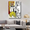Oil Painting Hand Painted Vertical Abstract People Contemporary Modern Stretched Canvas miniinthebox