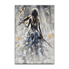 Oil Painting Hand Painted Vertical Abstract People Modern Rolled Canvas (No Frame) miniinthebox