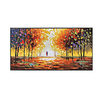 Oil Painting Handmade Hand Painted Wall Art Abstract Autumn Landscape Thick Texture Tree Home Decoration Decor Rolled Canvas No Frame Unstretched miniinthebox