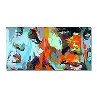 Oil Painting Handmade Hand Painted Wall Art Abstract People by Knife Canvas Painting Home Decoration Decor No Frame Oil Painting Only miniinthebox