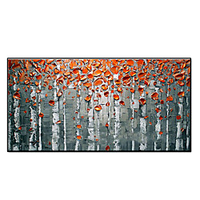 Oil Painting Handmade Hand Painted Wall Art Abstract Red Birch Forest Landscape Home Decoration Decor Rolled Canvas No Frame Unstretched miniinthebox