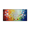Oil Painting Handmade Hand Painted Wall Art Abstract Thick Texture Flowers Home Decoration Decor Rolled Canvas No Frame Unstretched miniinthebox