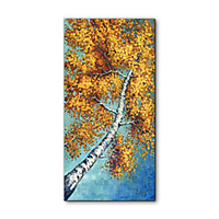 Oil Painting Handmade Hand Painted Wall Art Abstract White Birch Landscape Home Decoration Decor Rolled Canvas No Frame Unstretched miniinthebox