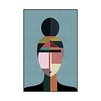 Oil Painting Handmade Hand Painted Wall Art Modern Abstract Geometric People Home Decoration Decor Rolled Canvas No Frame Unstretched miniinthebox