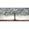 Oil Painting Handmade Hand Painted Wall Art Modern Abstract Grey Tree Home Decoration Decor Rolled Canvas No Frame Unstretched miniinthebox