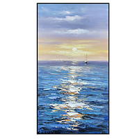 Oil Painting Handmade Hand Painted Wall Art Modern Abstract Landscape Minimalist Home Decoration Decor Rolled Canvas No Frame Unstretched miniinthebox