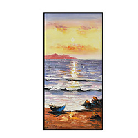 Oil Painting Handmade Hand Painted Wall Art Modern Abstract Seascape Home Decoration Decor Rolled Canvas No Frame Unstretched miniinthebox