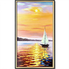 Oil Painting Handmade Hand Painted Wall Art Modern Abstract Sunset Seascape Home Decoration Decor Rolled Canvas No Frame Unstretched miniinthebox