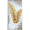 Oil Painting Handmade Hand Painted Wall Art Modern Classic Golden Feather Home Decoration Decor Rolled Canvas No Frame Unstretched miniinthebox