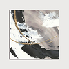 Oil Painting Paint Handmade Abstract Canvas Art White-back Gold Foil Modern Art with Stretcher Ready to Hang With Stretched Frame
