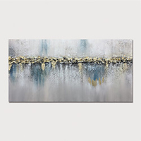 Oil Painting Paint Handmade Abstract Landscape Canvas Art Modern Art with Stretcher Ready to Hang With Stretched Frame
