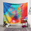 Oil Painting Style Wall Tapestry Art Deco Blanket Curtain Hanging Home Bedroom Living Room Dormitory Decoration Polyester Abstract Columnar Ray