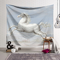 Oil Painting Style Wall Tapestry Art Decor Blanket Curtain Hanging Home Bedroom Living Room Decoration Horse Animal