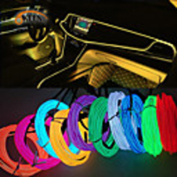 Okeen 1m/2m/3m/5m Neon LED Car Interior Lighting Strips Auto LED Strip Garland EL Wire Rope Car Decoration lamp Flexible Tube