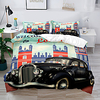 OldCar Duvet Cover Set Happy For Kids Gife 2/3 Piece 3D Bedding Set with 1 or 2 Pillowcase(Single Twin only 1pcs) miniinthebox